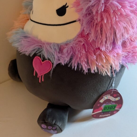 NWT 12" Frumpy Bigfoot Goth Girl Squishmallows Halloween Plush Yeti Error Face - Picture 7 of 14